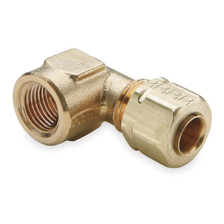 Elbow, Brass, Comp. 1/4 in, FNPT 1/8 in MPN:4FEL4N-B