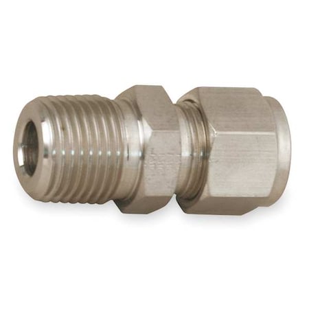 Strt, Steel, Comp. 1/4 in, MNPT 1/4 in MPN:4MSC6N-S