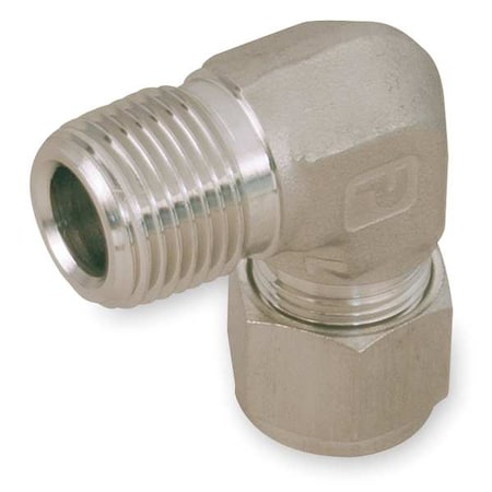 Elbow, Steel, Comp. 1/4 in, MNPT 1/4 in MPN:4MSEL6N-S