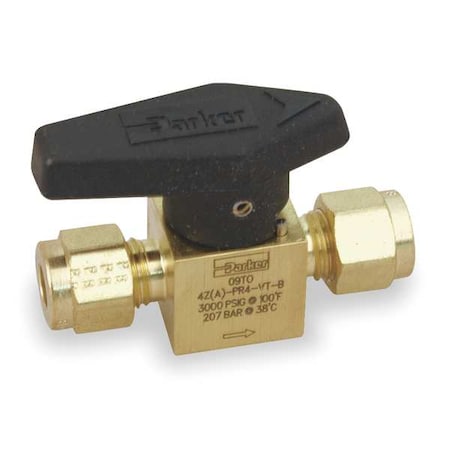 Rotary Plug Valve, 1/4 In, Brass, 1/4 Turn MPN:4Z-PR4-VT-B
