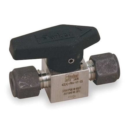 Rotary Plug Valve, 1/4 In, 316 SS, 1/4 Turn MPN:4Z-PR4-VT-SS