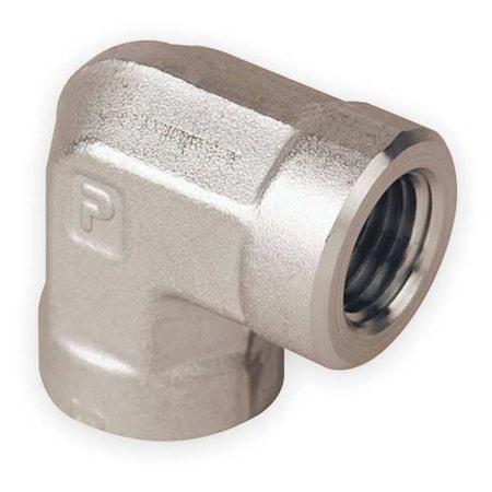 90° Elbow, 316 Stainless Steel, 3/8 in FNPT x FNPT, 5, 000 psi Max Pressure MPN:6-6 FE-SS