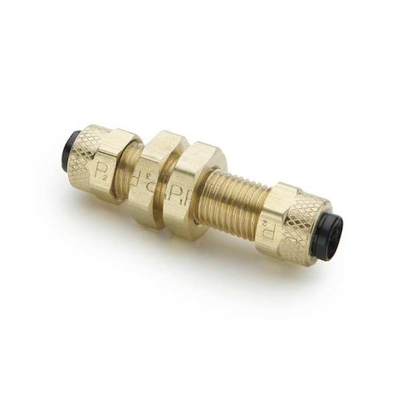 Union, Brass, Comp. 1/4 in, Comp. 3/8 in MPN:62PBH-4