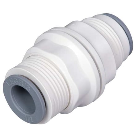 Push-Fit Union Fitting, 1/4 in Tube Size, Bio-Based Nylon, White, 10 PK MPN:6316 56 00WP2