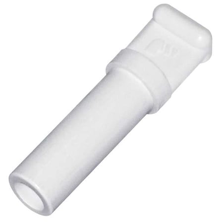 Push-Fit Fitting Plug, 3/8 in Tube Size, Polymer, White, 10 PK MPN:6326 60 00WP2