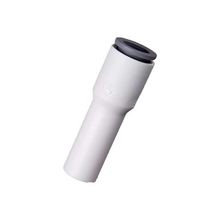 Metric Plastic Push-to-Connect Fitting, Polymer, White MPN:6366 08 10WP2