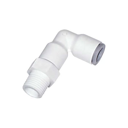 Metric Plastic Push-to-Connect Fitting, Polymer, White MPN:6509 10 13WP2