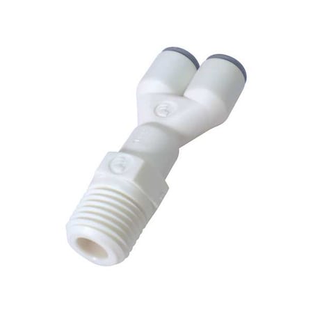 Fractional Plastic Push-to-Connect Fitting, Polymer, White MPN:6548 56 18WP2