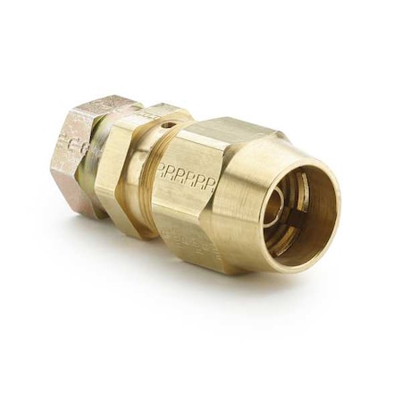 Strt, Brass, Comp. 1/2 in, MBSPP 1/4 in MPN:66RBSV-8-7/8