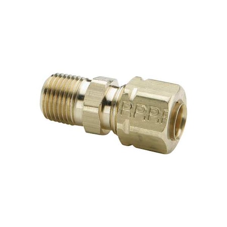 Strt, Brass, Comp. 3/16 in, MNPT 1/4 in MPN:68CA-3-1