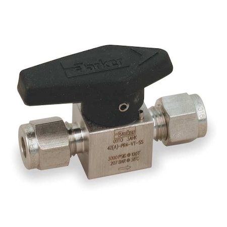 Rotary Plug Valve, 3/8 In, 316 SS, 1/4 Turn MPN:6A-PR6-VT-SS