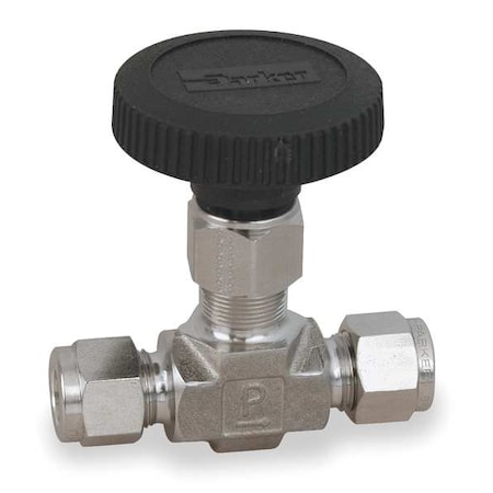 Needle Valve, Straight, 316 SS, 3/8 In. MPN:6A-V6LN-SS
