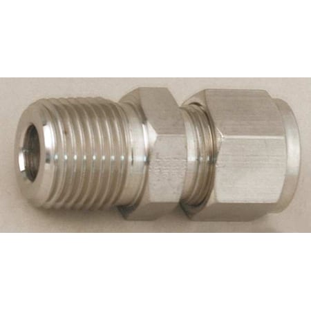 Strt, Steel, Comp. 3/8 in, MNPT 1/4 in MPN:6MSC8N-S