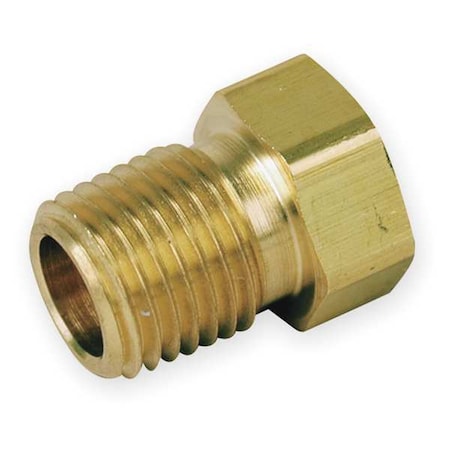 Reducing Bushing Brass Pipe Fitting, 1/2 in Male NPT X 1/4 in Female NPT MPN:8-4 RB-B