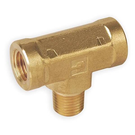 Branch Tee Brass Pipe Fitting, 1/2 in Female NPT X 1/2 in Female NPT MPN:8-8-8 MBT-B