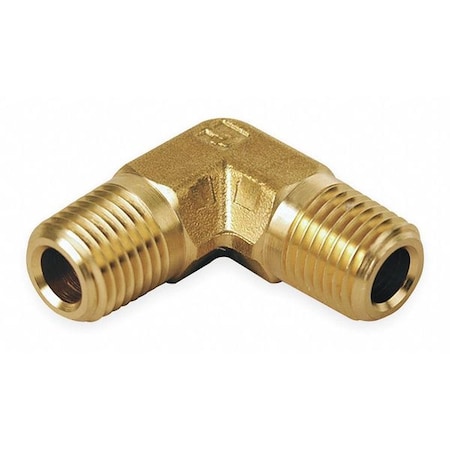 90 Degrees Elbow Brass Pipe Fitting, 1/2 in Male NPT X 1/2 in Male NPT MPN:8-8 ME-B