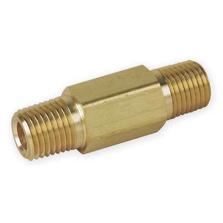 Hex Long Nipple Brass Pipe Fitting, 1/2 in Male NPT X 1/2 in Male NPT MPN:8-8 MHLN-B 2.0