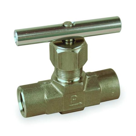 Needle Valve, Straight, 316 SS, 1/2 In, FNPT MPN:8F-V12LK-SS