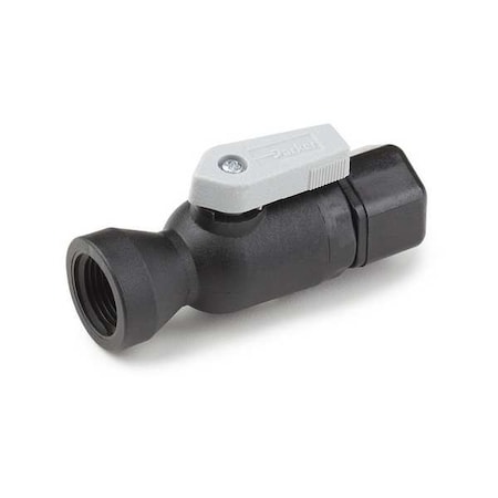 Manual 2-Way Ball Valve, Comp, Polypro MPN:FTPPB4VFC4
