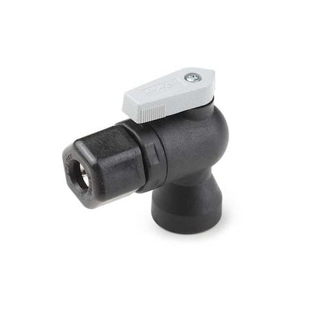 Manual 2-Way Ball Valve, Comp, Polypro MPN:FTPPB4VFE4