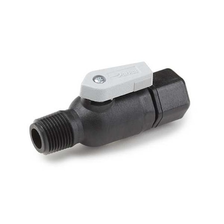 Manual 2-Way Ball Valve, Comp, Polypro MPN:FTPPB4VMC6