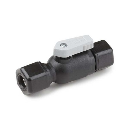 Manual 2-Way Ball Valve, Comp, Polypro MPN:FTPPB6VUC6