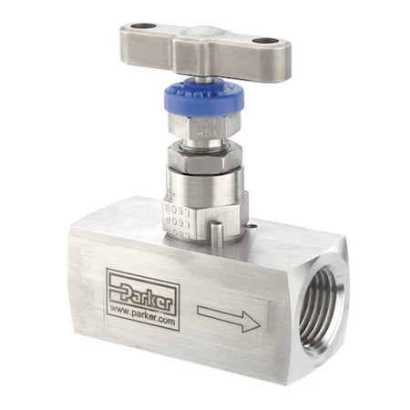 Needle Valve, Straight, SS, 1/4 In., FNPT MPN:HNVS4FF