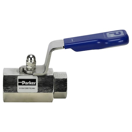 Manual 2-Way Ball Valve, NPT, 316 SS MPN:HPBVB16FF