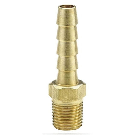 Straight, Brass, Barbed 1/4