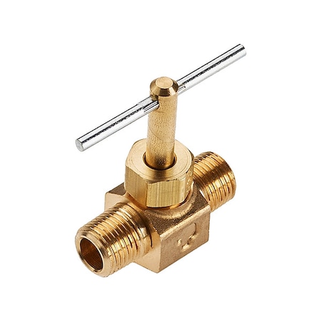 Needle Valve, 1/8 In., Male Pipe-Male Pipe MPN:NV107P-2