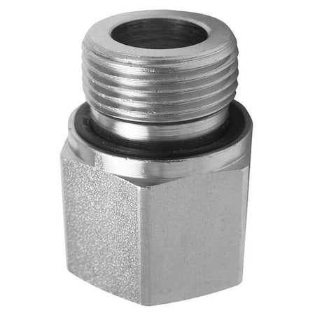 Reducing Adapter, 316 Stainless Steel, Male 1/2 in BSPP x Female 1/4 in BSPP, Hydraulic Fluid MPN:RI1/2EDX1/471