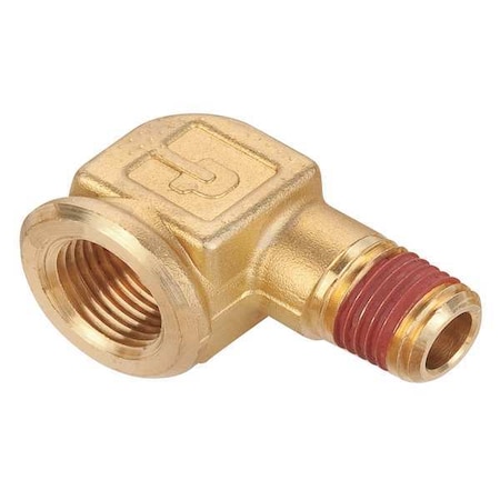 90 Degree Street Elbow Brass Street Elbow, 90 Degrees, 3/8 in Female NPT X 1/2 in Male NPT MPN:VS1202P-6-8