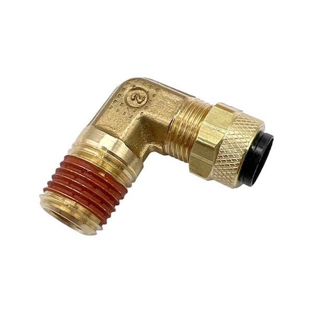 Elbow, Brass, Comp. 3/8 in, MNPT 1/4 in MPN:VS169P-6-2
