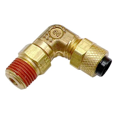 Elbow, Brass, Comp. 1/4 in, Comp. 3/8 in MPN:VS169PS-4-2