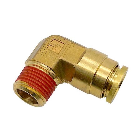 Brass DOT Push-to-Connect Fitting, Brass, Silver MPN:VS169PTC-6-4