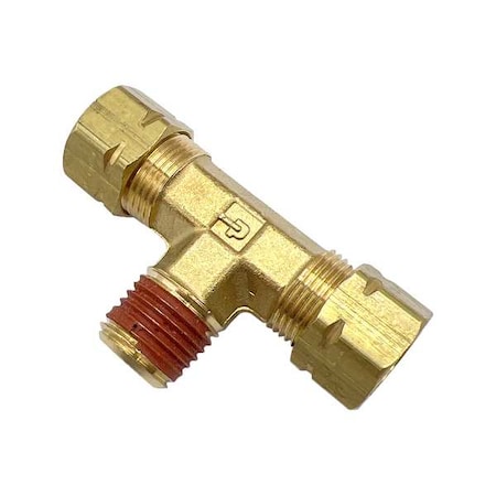 Tee, Brass, Comp1/4