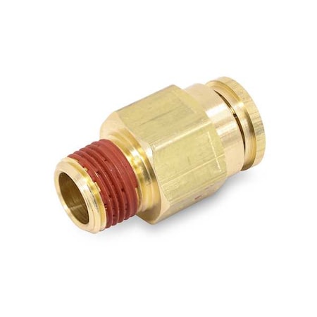 Composite DOT Push-to-Connect Fitting, Brass, Silver MPN:VS68PTC-4-6