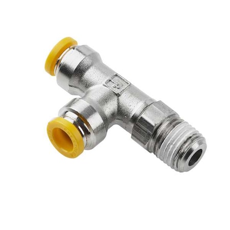 Metric Metal Push-to-Connect Fitting, Brass, Silver MPN:W171PLP-8M-2R