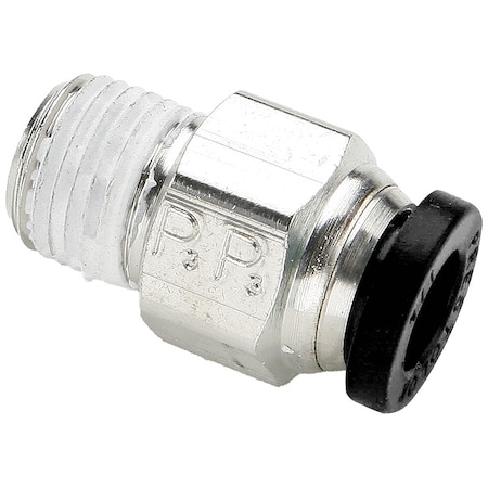 Push-to-Connect Fitting, Brass, Silver MPN:W68PLP-3-4