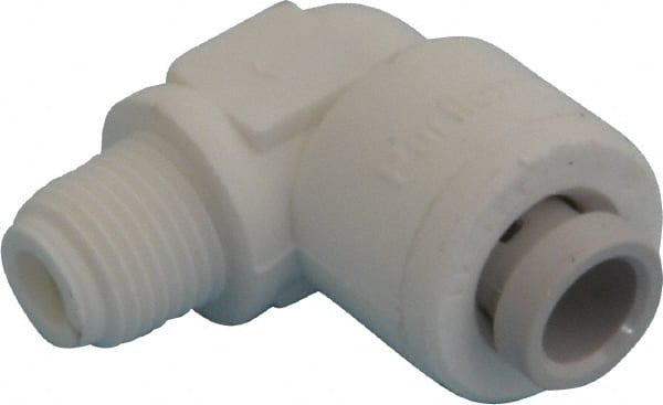 Push-To-Connect Tube to Pipe Tube Fitting: Male Elbow, 1/8