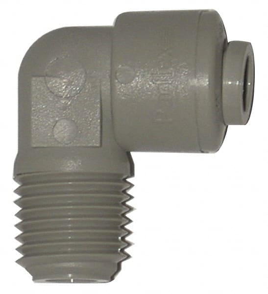 Push-To-Connect Tube to Pipe Tube Fitting: Male Swivel Elbow, 1/8