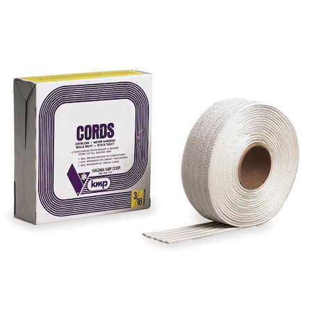 Caulking Cord, 3/16 in x 100 ft, Roll, Gray, Cords MPN:PP-33