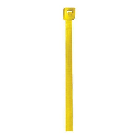Cable Tie, 4 in L, Yellow, Nylon, 18 lb Strength, 1000 PK MPN:CT422C