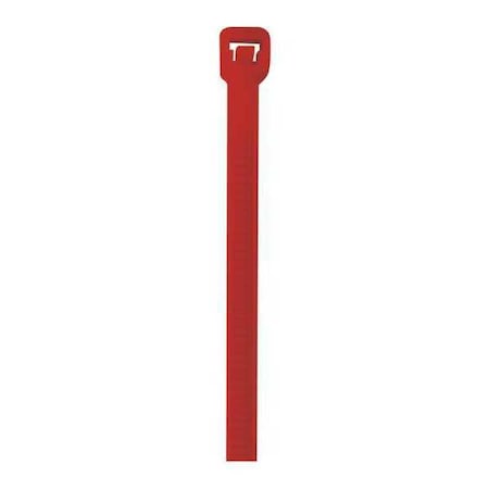 Cable Tie, 5-1/2 in L, Red, Nylon, 40 lb Strength, 1000 PK MPN:CT433B