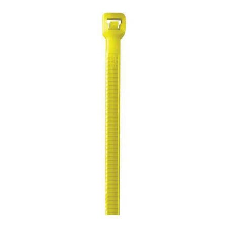 Cable Tie, 5-1/2 in L, Fluorescent Yellow, Nylon, 40 lb Strength, 1000 PK MPN:CT433J