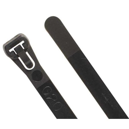 Cable Tie, 8 in L, Black, 50 lb Strength, 1000 PK MPN:CTR85B