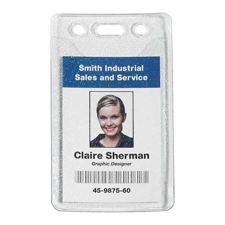 Badge Holders, Pre-Punched, 2