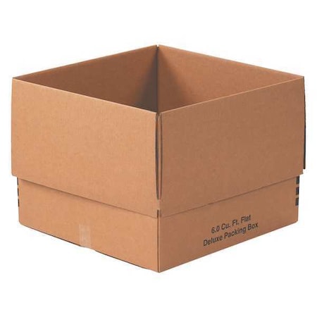 24 in x 24 in x 18 in Moving Box, Kraft, Corrugate, Single Wall, 32 ECT, 10 PK MPN:242418DPB