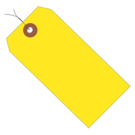 Plastic Shipping Tags, Pre-Wired, 4 3/4