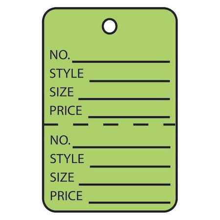 Garment Tag, Perfed, 1 1/4x1 7/8